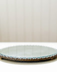 19th Century Antique Silver Mirror Plateau Trays