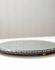 19th Century Antique Silver Mirror Plateau Trays