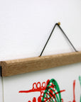 Oak Magnetic Papier Display Hanger | Handcrafted in England
