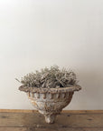 Patinated Cast Iron Scalloped Garden Urn