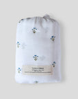 Organic Muslin Swaddle | Blue Floral