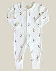 Collared Pajama Onesie | Bunnies