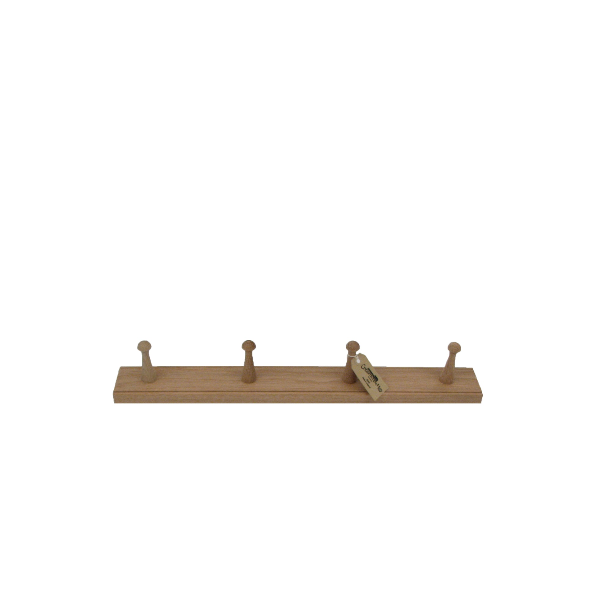 Solid Oak Shaker Peg Rail | Handcrafted in England