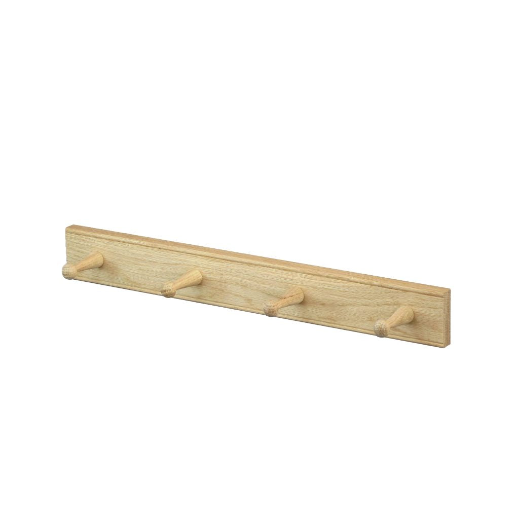 Solid Oak Shaker Peg Rail | Handcrafted in England