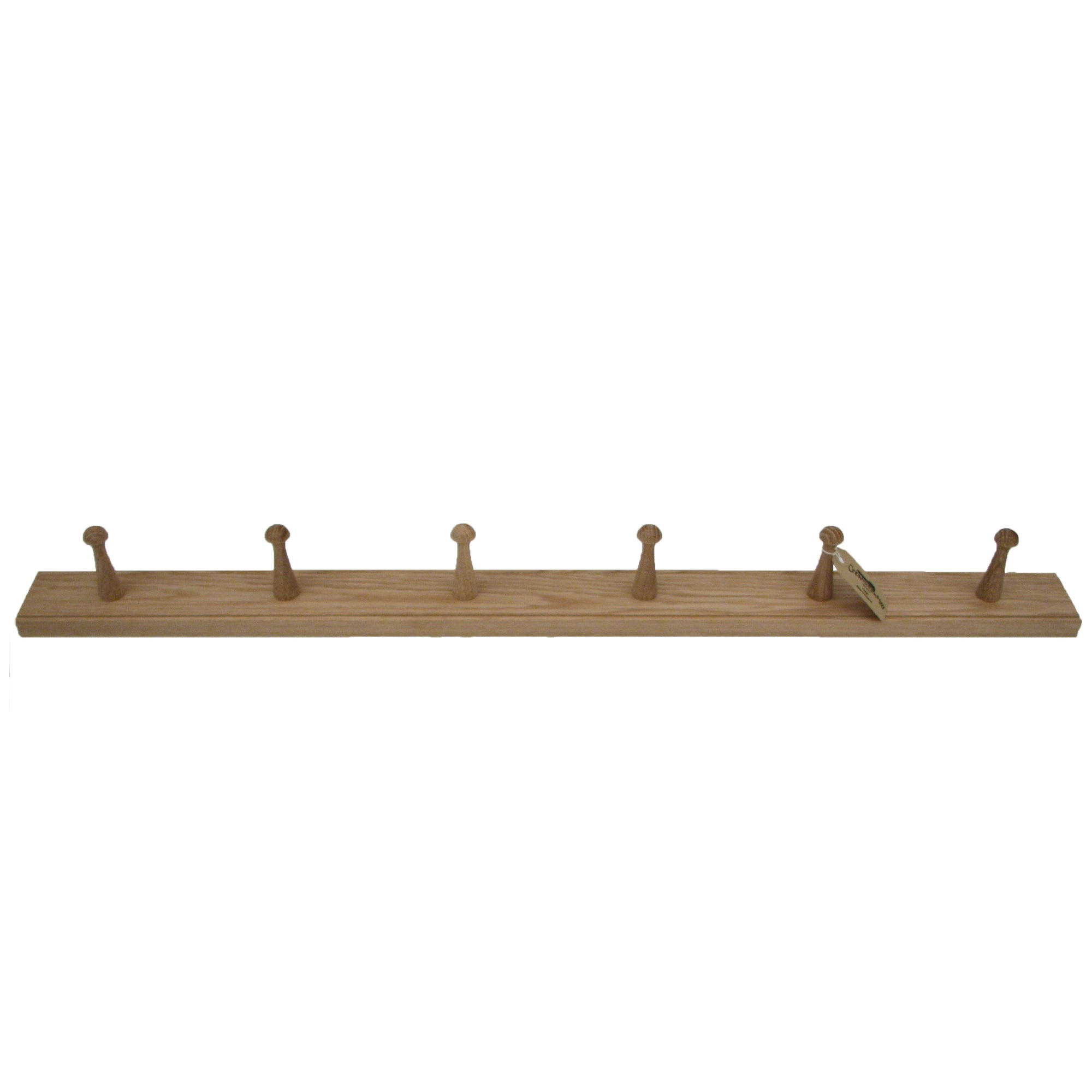 Solid Oak Shaker Peg Rail | Handcrafted in England