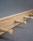 Solid Oak Shaker Peg Rail | Handcrafted in England