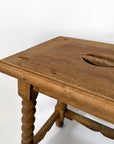 Antique Walnut Stool | Spain