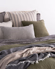 Basix Linen Stripe Cushion Cover | Throw Pillow