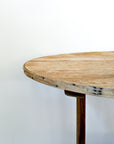 Round Folding French Vineyard Table