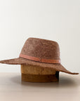 French Market Raffia Sun Hat with Leather Band