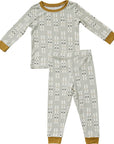 Ribbed Two-Piece Pajamas | Skis