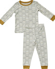 Ribbed Two-Piece Pajamas | Skis