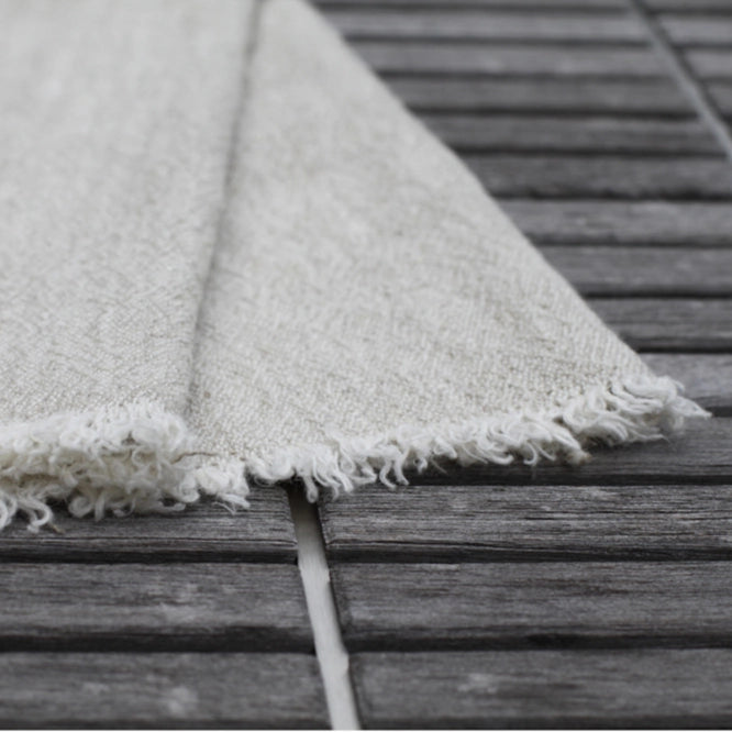 Textured Linen Hand Towel | Flax