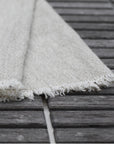 Textured Linen Hand Towel | Flax