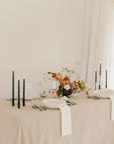 Charcoal | 14" Beeswax Taper Candles | Set of 2