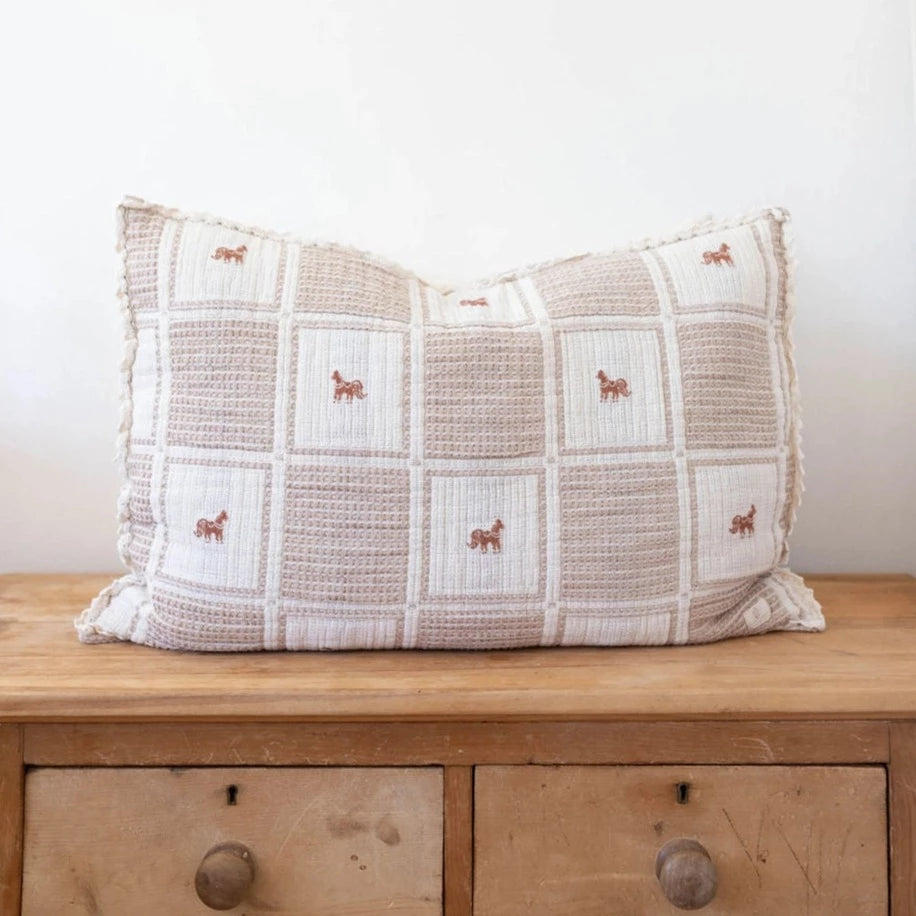 Crochet Patchwork Pony Pillowcase | Standard