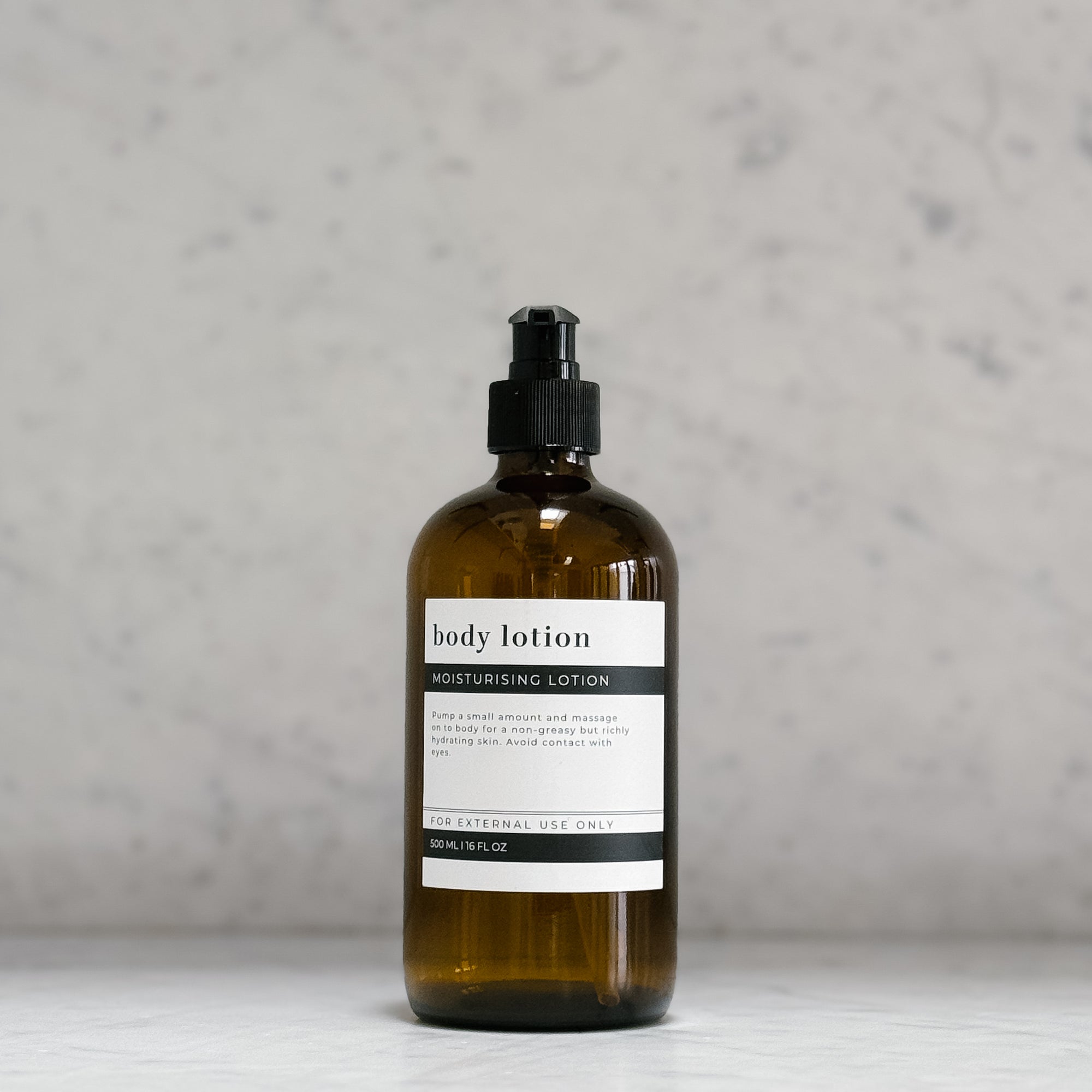 Body Lotion | Reusable 16oz Amber Glass Bottle
