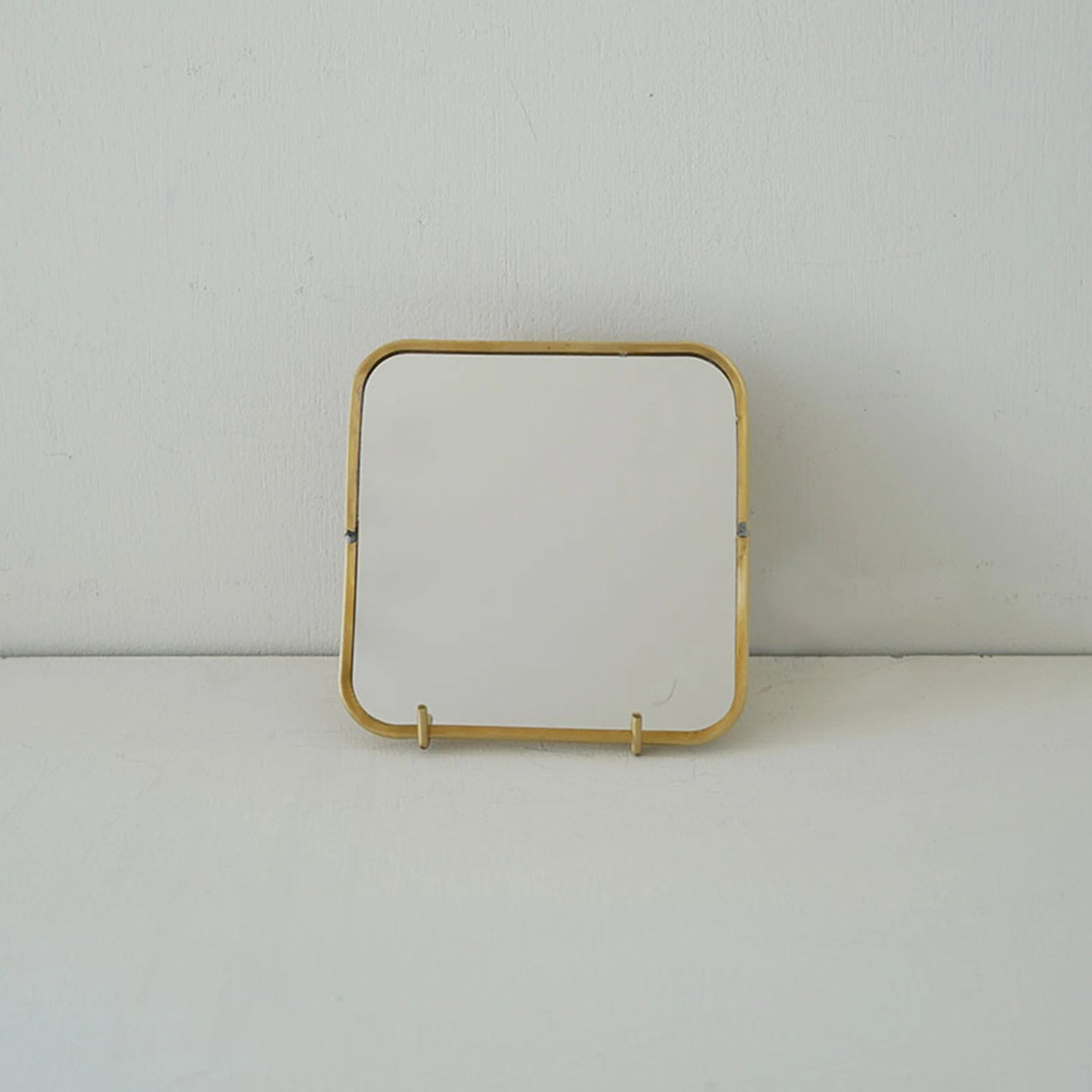 Petite Brass Mirror | Square