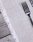 Frayed Linen Placemat | Flax