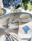 Hand-Painted Large Italian Platter | Delft Bleu