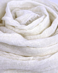 Loose Open Weave Linen Table Runner | Ivory