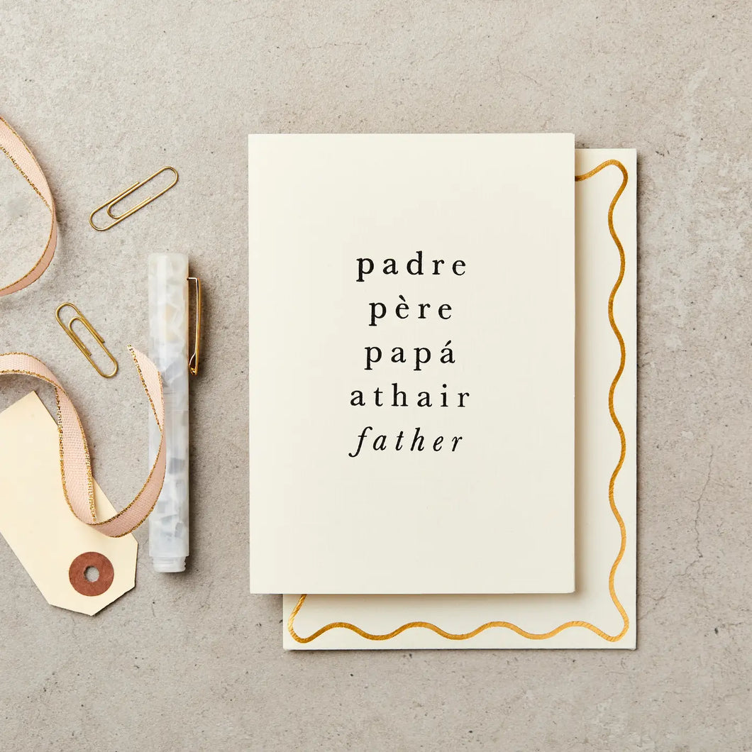 Padre | Hand Printed Greeting Card
