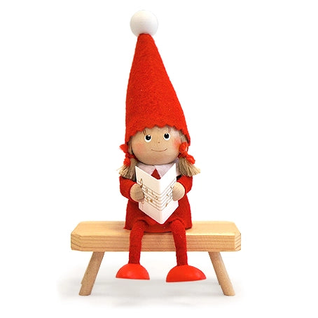 Caroling Elf Ornament