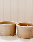 Assorted Vintage French Faisselles Pots | Natural Beige & Grey