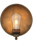 Góban Brass Dish Outdoor Wall Sconce