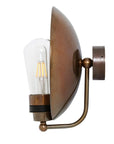 Góban Brass Dish Outdoor Wall Sconce