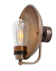 Góban Brass Dish Outdoor Wall Sconce