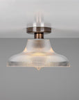 Meave Prismatic Glass Flush Mount
