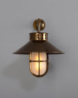 Breda Vintage Industrial Well Glass Wall Sconce
