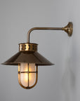 Breda Vintage Industrial Well Glass Wall Sconce