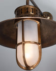 Breda Vintage Industrial Well Glass Wall Sconce