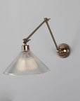 Rowen Adjustable Glass Shade Wall Sconce