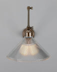 Rowen Adjustable Glass Shade Wall Sconce