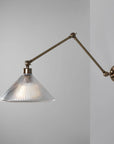 Rowen Adjustable Glass Shade Wall Sconce