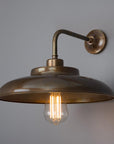 Tighe Industrial Brass Factory Wall Sconce