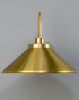 Regan Vintage Brass Swan Neck Wall Sconce
