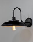 Tighe Brass Factory Swan Neck Wall Sconce