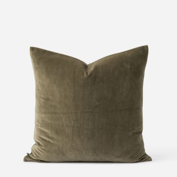 Crushed Velvet Pillow | Artichoke