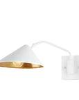 Serpa Single Swing-Arm Wall Sconce | White