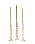Lumière Trio | Solid Brass Taper Holder