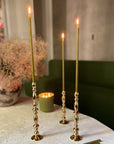 Lumière Trio | Solid Brass Taper Holder