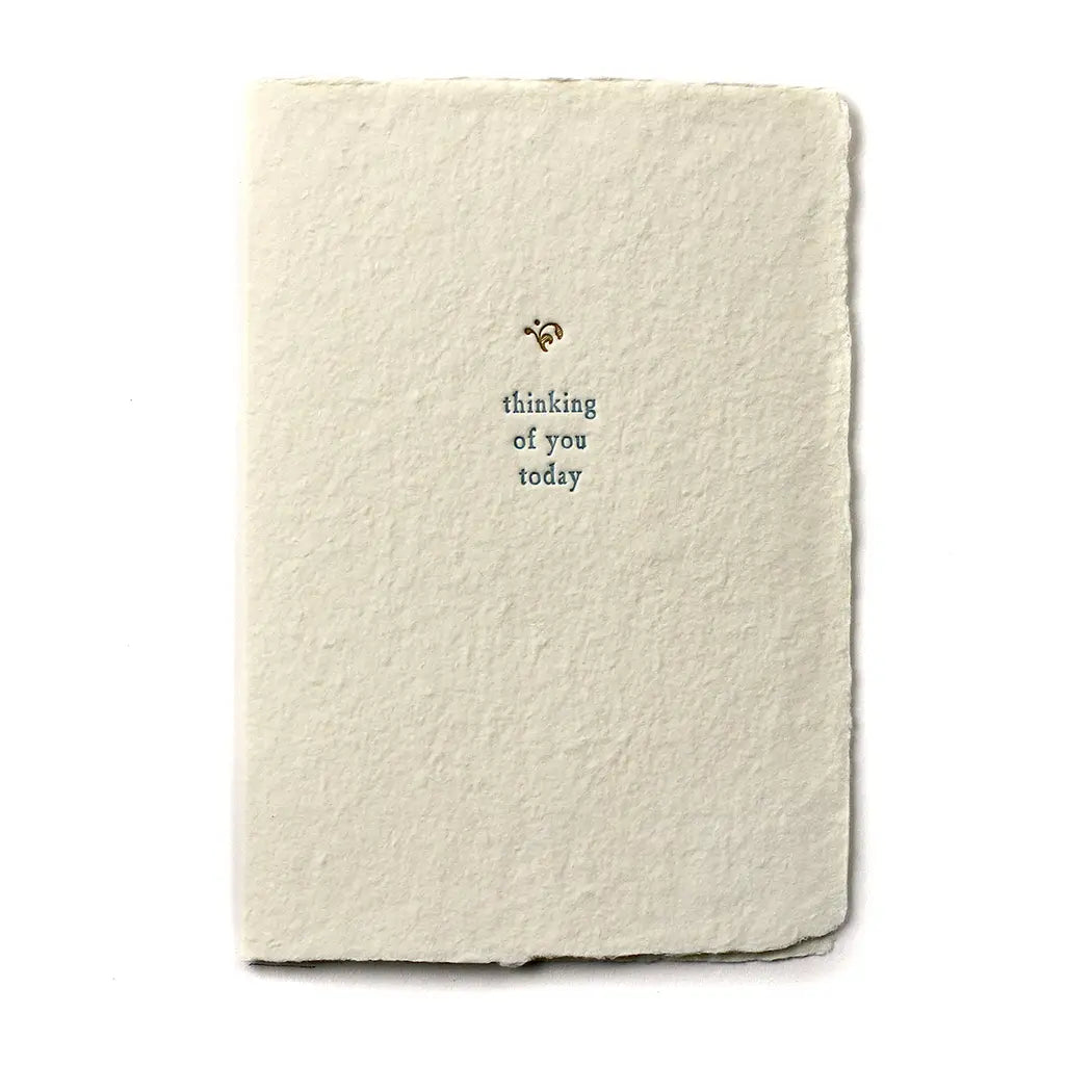 Thinking Of You Today - Handmade Paper Card
