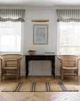 River Ticking Nook Rug | Natural + Indigo