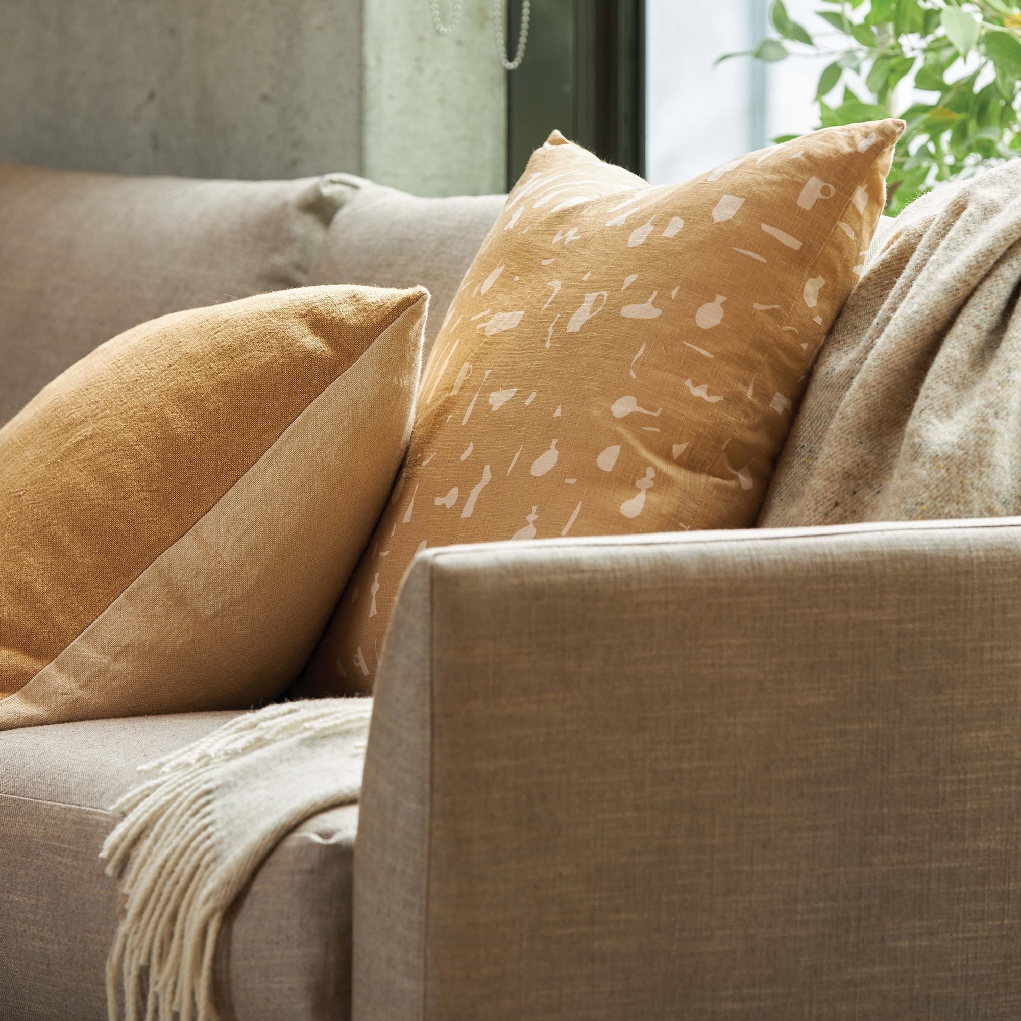 Amano Linen Blend Pillow | Tea + Biscuit
