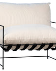 Charlotte Corduroy Wide Lounger | Cream