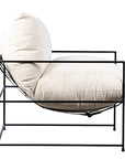Charlotte Corduroy Wide Lounger | Cream